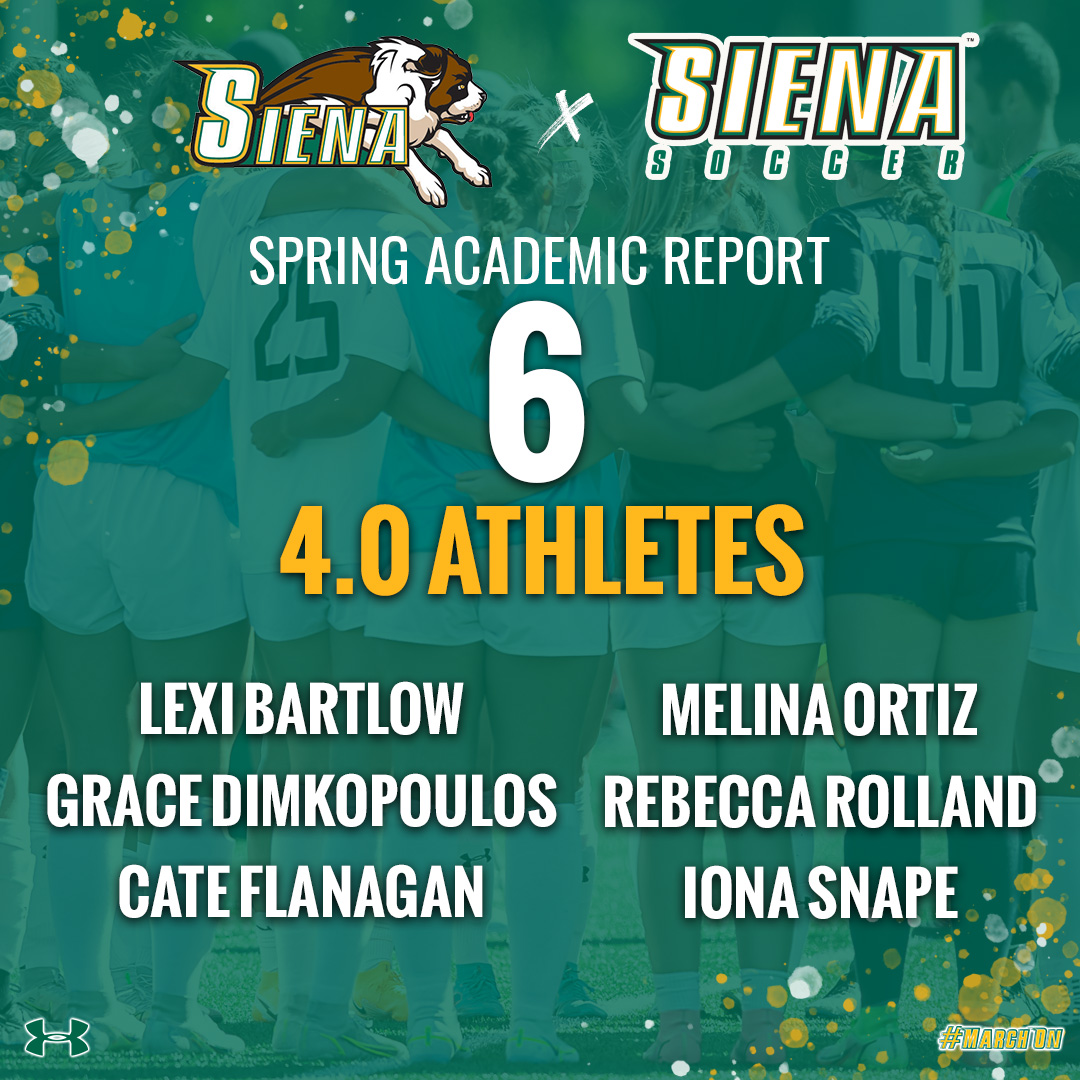 ⚽️📚 

Another fantastic semester in the classroom for your #SienaSaints‼️

#MarchOn | #NCAASoccer | #MAACSoccer