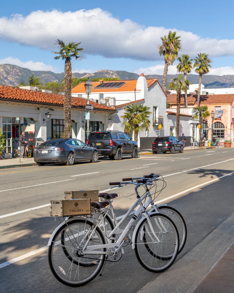 Catch us in #SantaBarbara rolling into #NationalBikeWeek on one of Hotel Virginia's complimentary bikes 🚲 hil.tn/val15q