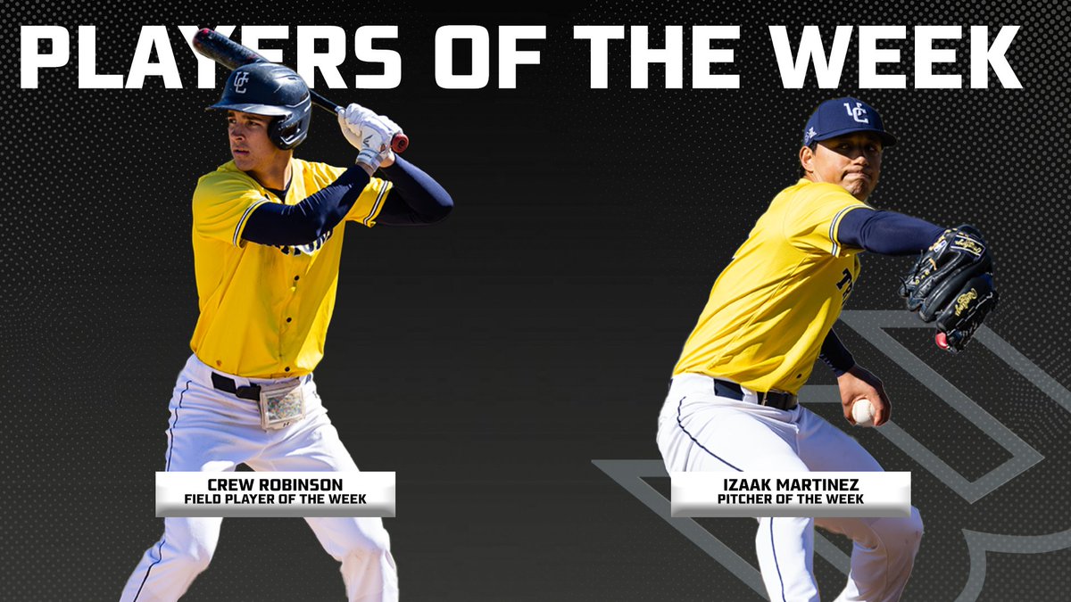⚾BASE | Seniors Robinson and Martinez of First-Time League Champion <a href="/UCSDbsb/">UC San Diego Baseball</a> Sweep Big West Baseball Weekly Recognition, presented by <a href="/RawlingsSports/">Rawlings Baseball</a> #OnlyTheBold x #GoTritons

Read more 🔗 bit.ly/3OvYrty