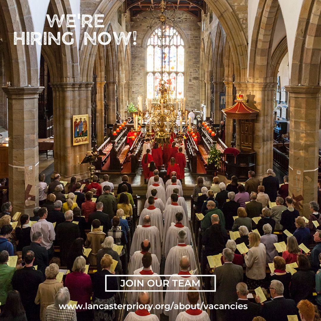 We are seeking a new Director of Music!
For more information please see our website:
lancasterpriory.org/about/vacancie…
Please share this post and help us to find the right person to join the team at Lancaster Priory. Thank you. <a href="/cofelancs/">The CofE in Lancashire (Blackburn Diocese)</a>