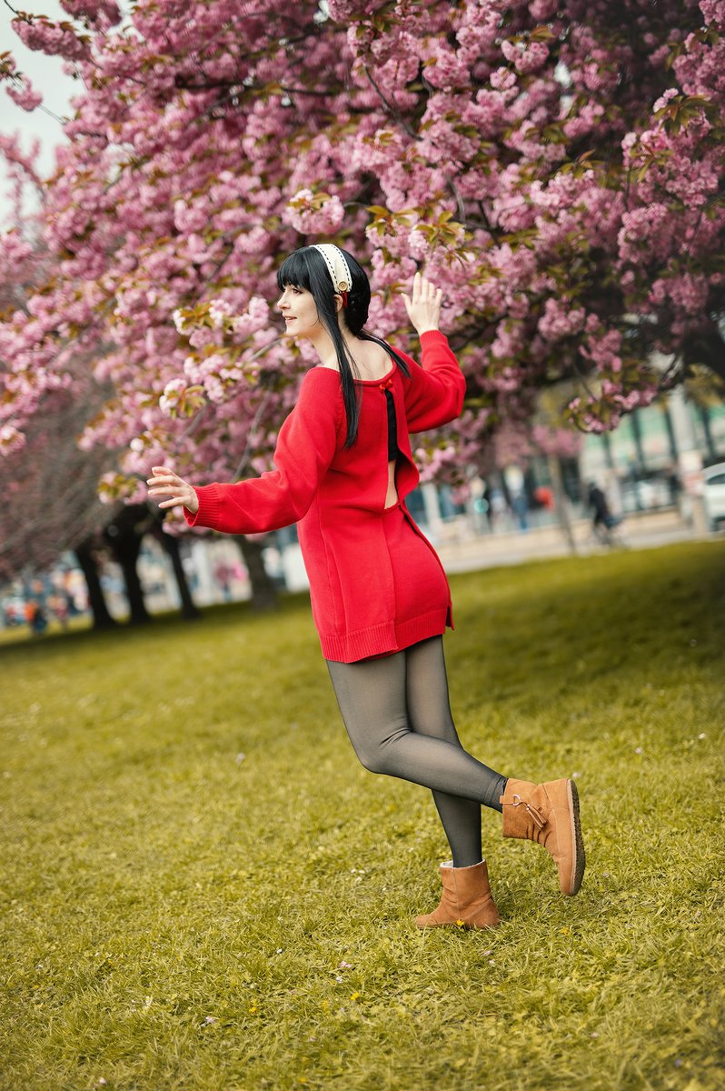 #Cosplay #YorForger - #SPYxFamily
#Cosplayer @_LayIa_ 
#Photo + #Edit @MOT_Photo 

More Cherry blossoms :D it was a nice day and good food afterwards. 

#Laylaandcostumes