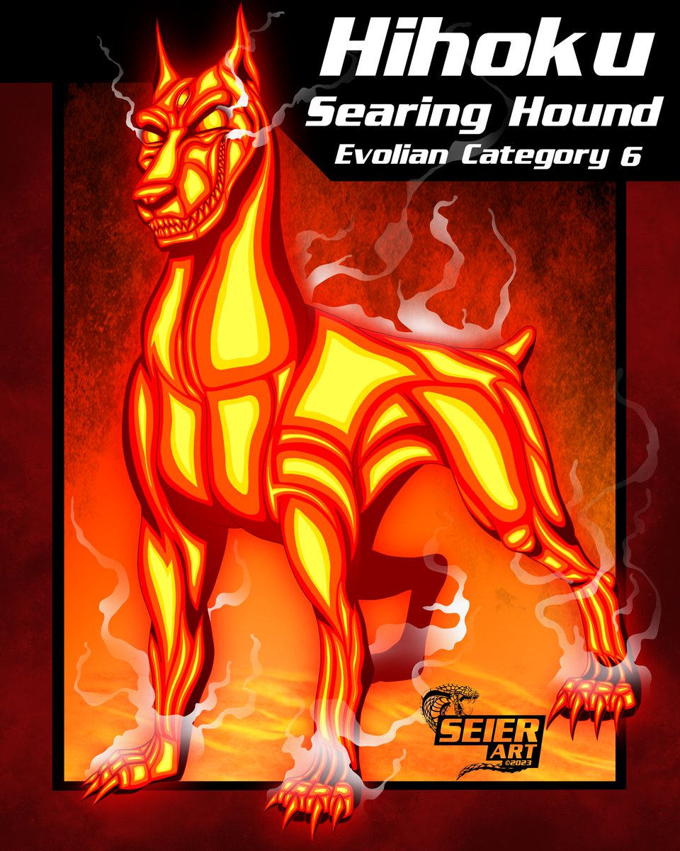 Seier_Art's tweet photo. Hihoku Motresthal, The Searing Hound!
The true, unrestrained form of the Evolian after consuming the Aether stored in the jewel around his neck.
#oc #ocvsoc #ocbattle https://t.co/245j6vs7kl
