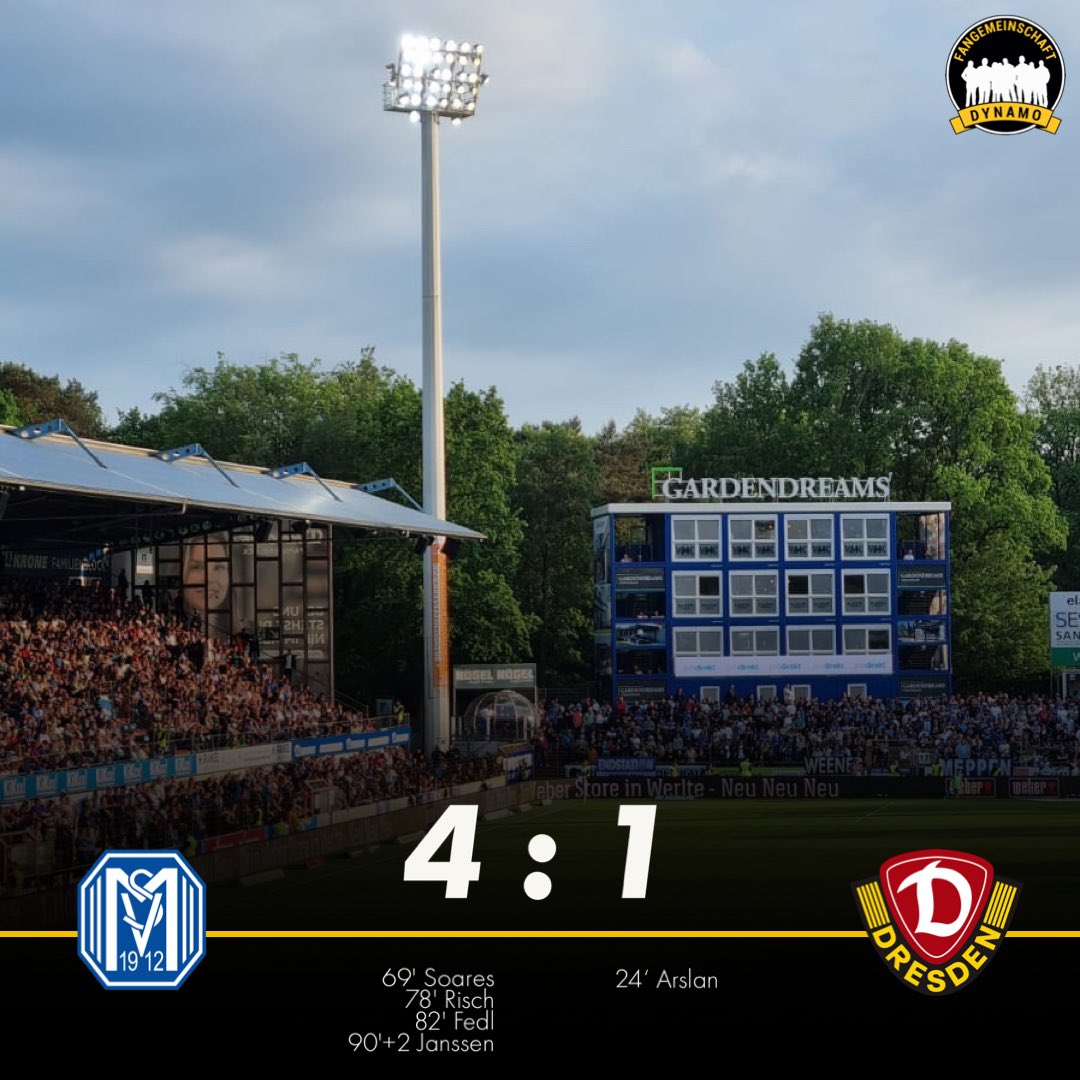 fgdynamo's tweet image. Abpfiff in Meppen… #SVMSGD #sgd1953