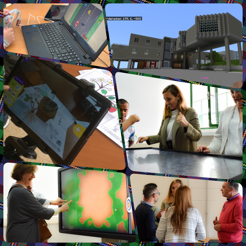 srdelastablets's tweet photo. Hoy 🎯 hemos compartido nuestros #proyectos #tic con los amigos de ✈️ #Airbus que nos han visitado  en @ColegioGilGayarre  @Fgilgayarre Juntos viajamos🚀 con #Minecrafteducation #realidadaumentada #monitorinteractivo #robótica #scratch #microbit . #educacionespecial #compdigedu https://t.co/Ss5h4D4NtA