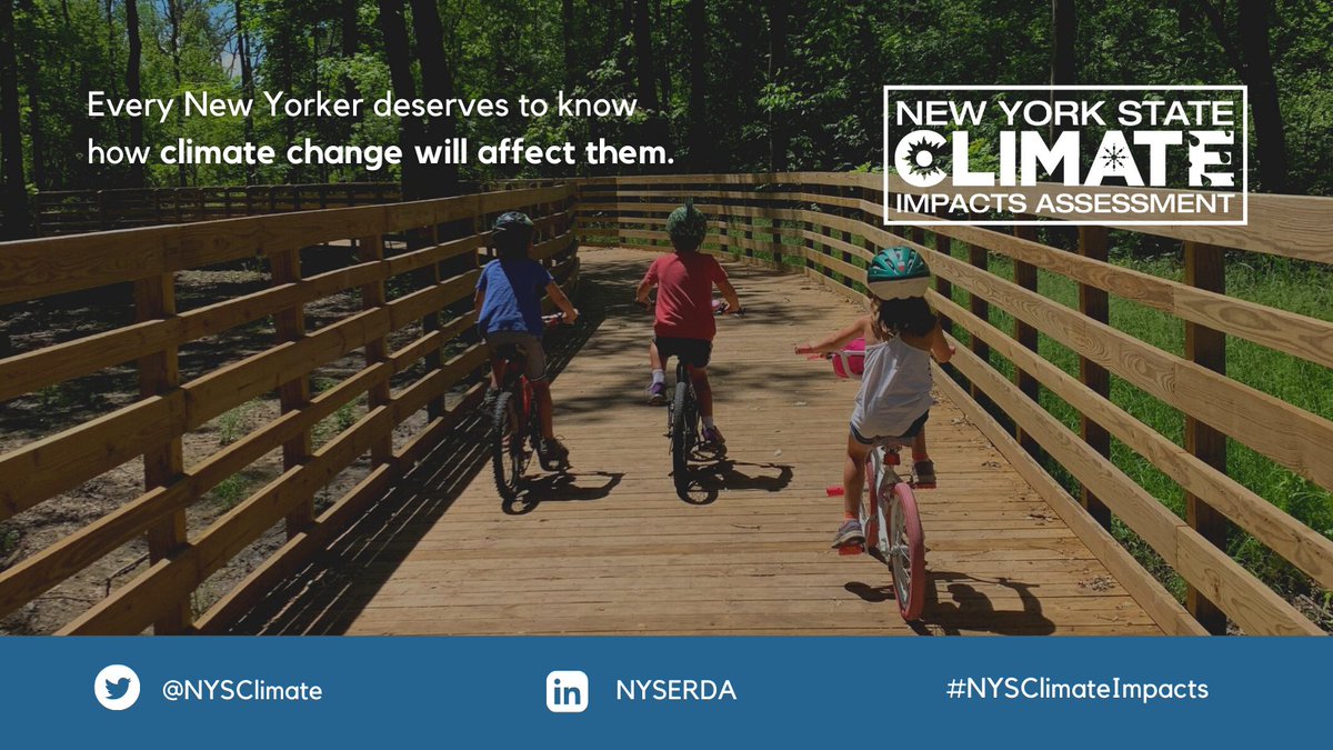 Understanding climate change—and how its impacts will vary by community—is key to building a resilient future for all. Our goal? Provide this information in an actionable way. Learn more about the #NYSClimateImpacts assessment, underway now. nysclimateimpacts.org