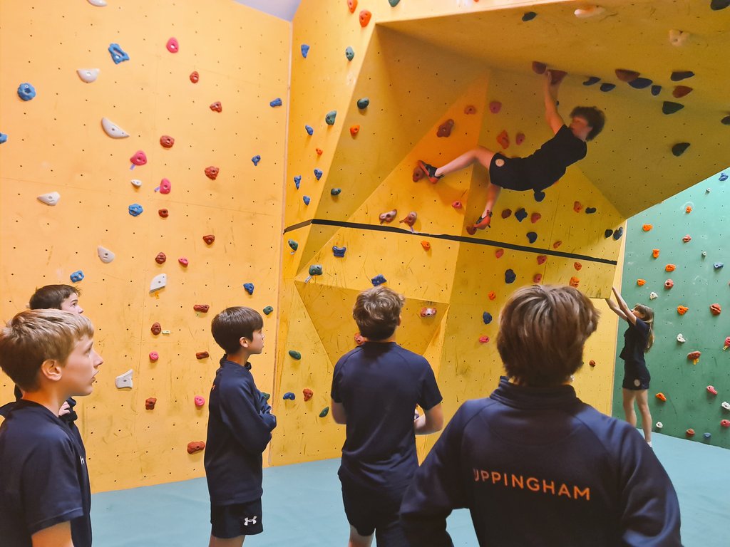 Encouraging each other and rooting for each other's success. The perfect environment for some gravity defying climbing this afternoon. #ForTheAdventurous @Upp_NewHouse @Upp_SchoolHouse @Upp_Samworths