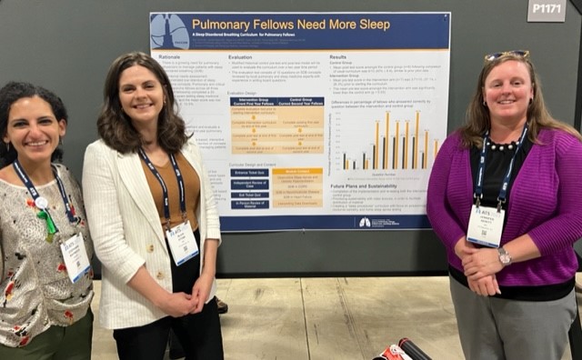 3rd Year <a href="/PACCSM/">PACCSM</a> Fellow and <a href="/AASMorg/">American Academy of Sleep Medicine</a> AIRE Pilot Program Fellow Dr. Blair Stone (<a href="/B1air5tone55/">Blair Stone</a>) at #ATS2023

Mentored by Drs. Patrick Strollo (<a href="/strollopj/">Patrick J Strollo</a>), Stephanie Maximous (<a href="/StephMaximous/">Stephanie Maximous, MD, MS</a>), Mazen El Ali and Jennifer Newitt

#ThisIsPACCSM #MedTwitter #PULMTwitter #RIS2023