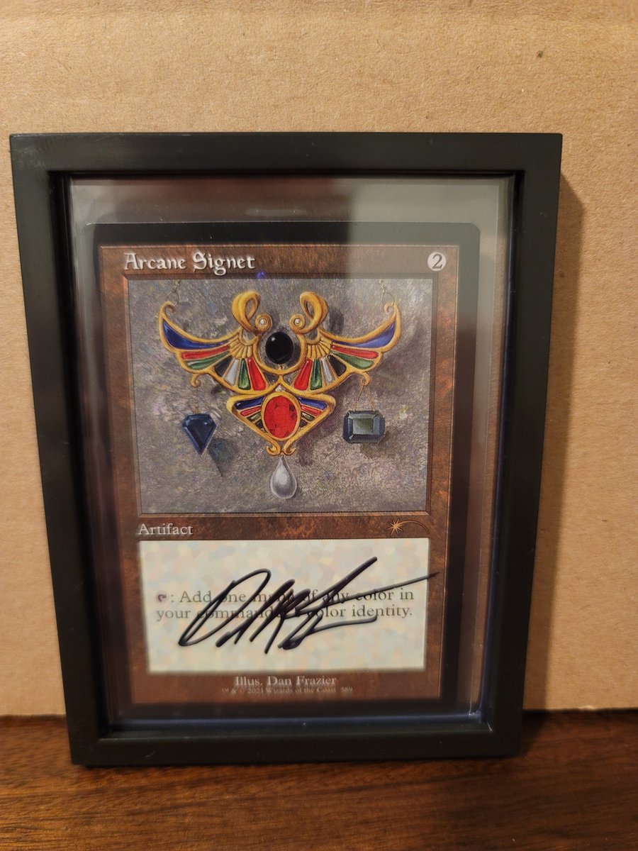 As a thank you to the CEDH community for all their support:

I’m giving away this rare  AUTOGRAPHED secret lair Arcane signet!

TO ENTER:

LIKE ❤️ 

RT 🔁

And 

FOLLOW ME 👀

Signet Giveaway 4/10
I'll announce the winner on 
Saturday, May 27th, 2023.