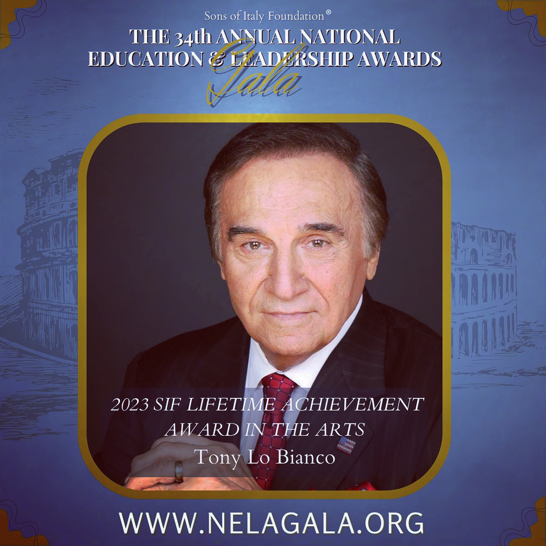 DeanaMartin's tweet photo. I’m happy to announce that my dear friend Tony Lo Bianco is receiving a Lifetime Achievement Award from The Sons of Italy in Washington DC on May 25 2023 and I’m proud to have the honor of introducing him. https://t.co/prXhXCeQ7b
