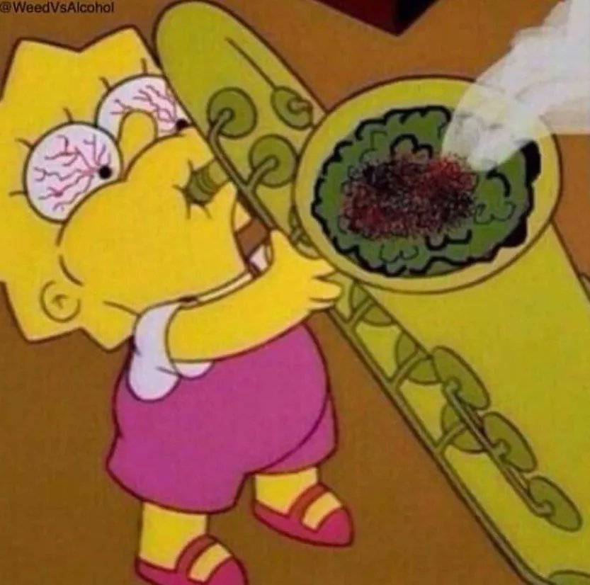 Me puffing on the jazz cabbage as soon as I get home from a long day of work