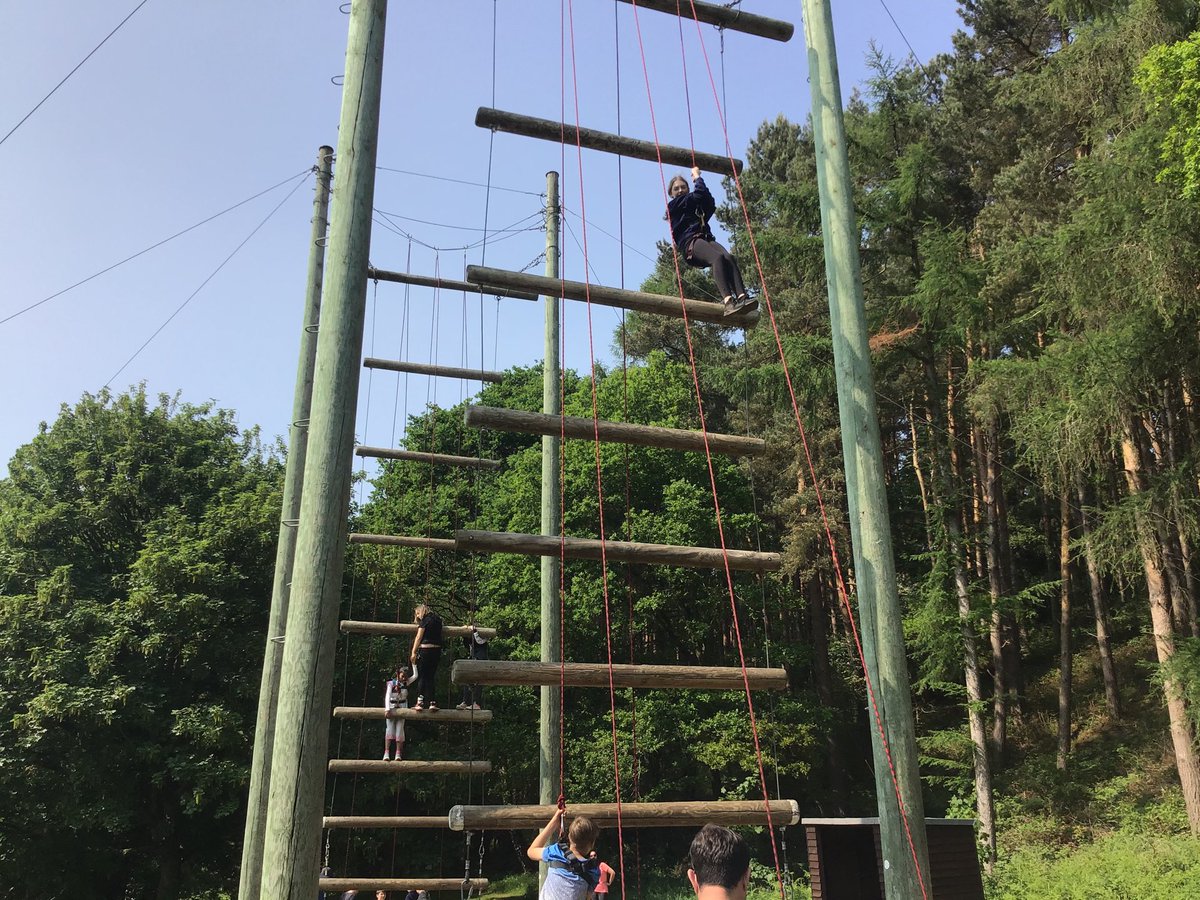 CanonSharples's tweet image. First activity of the trip - Jacob’s Ladder! How high will you go? #pgl #greatfun 😊😎