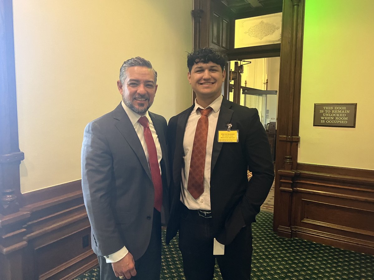 Ran into a fellow El Pasoan in the Capitol today! Mr. Dylan recently graduated from UT Austin &amp; is currently interning in the Senate. Later this month, he’ll be departing for the US Navy. Congrats, Dylan! You're making El Paso proud! #txlege