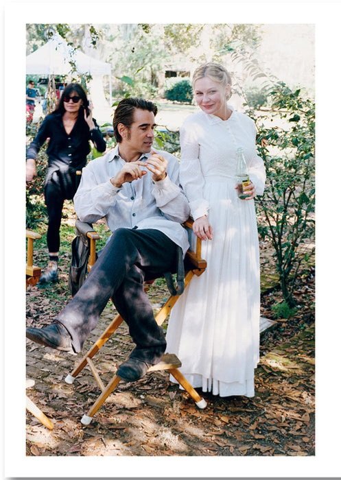 Colin Farrell and Kirsten Dunst on set of The Beguiled (2017) from Sofia Coppola's forthcoming book 'Archive'