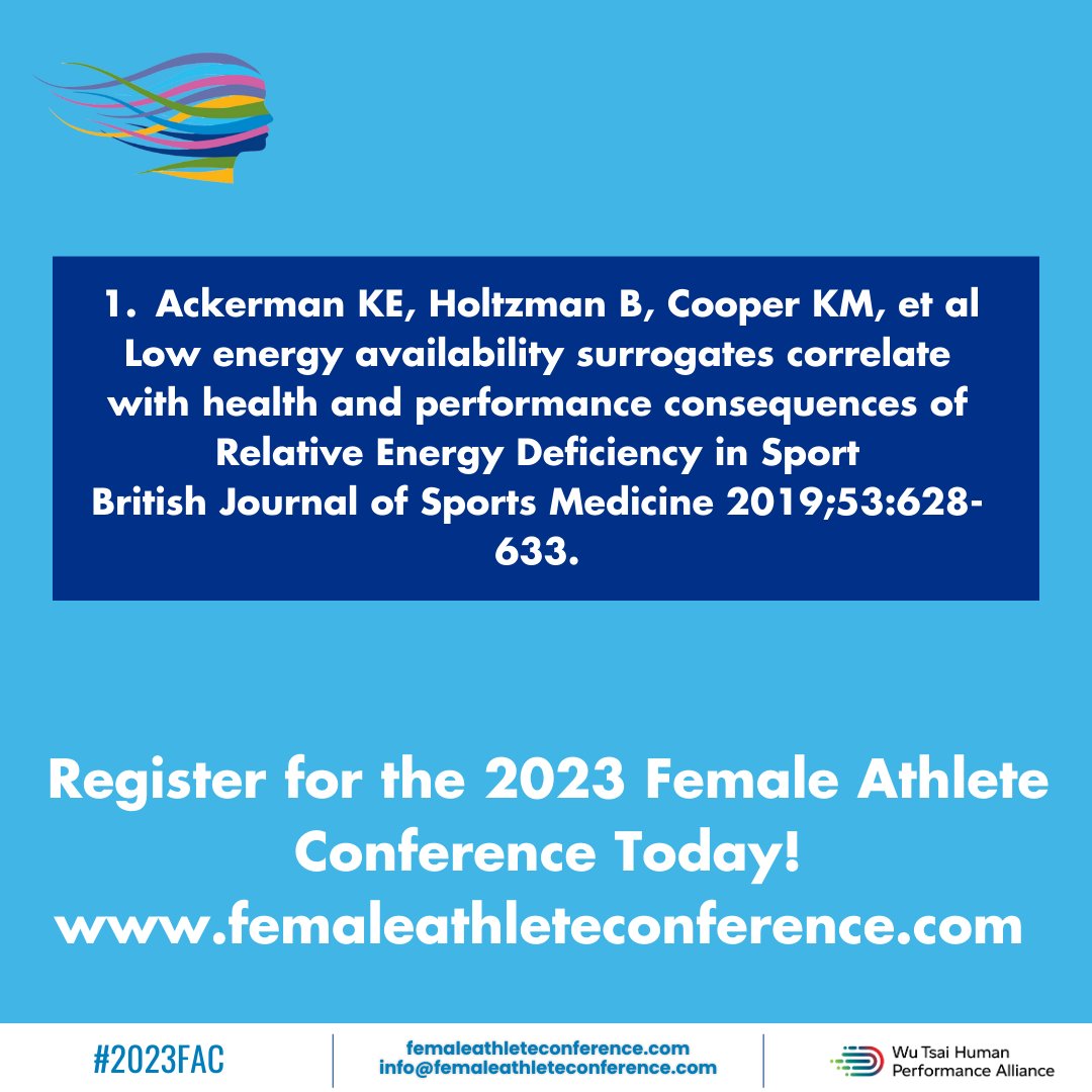 Join us at the #2023FAC &amp; pre-conference to learn more about REDs prevention, treatment, and research strategies from the REDs experts. Register and learn more today at femaleathleteconference.com - limited tickets remain for the in-person conference!
