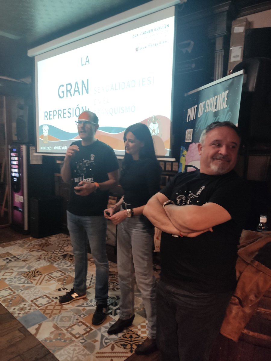 Fran_Jareno's tweet image. Segunda ponencia del día con #CarmenGuillen sobre la represión femenina y sexual en el franquismo.
@pintofscienceES #Pint23ES #Pint23ALB
@UCLMdivulga @uclm_es @ivarea @najera2000 @ana__escribano @CarmenM_Leon @CEstefaniaC