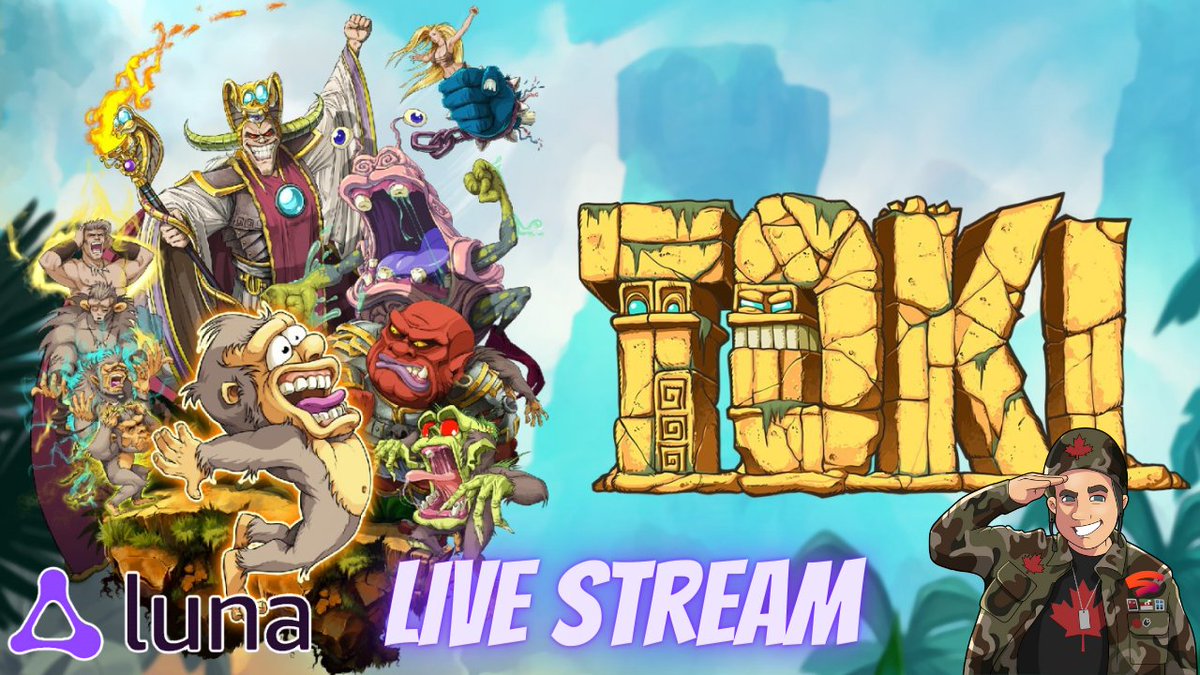 Come join me this afternoon / evening for some action platforming fun with Toki in an all-new adventure from @Microids_off on @amazonluna! #TeamLuna #Toki #Microids #cloudgaming #AmazonLuna #GamingScarrmy

🕓 4pm ET | 1pm PT | 9pm UK
📺youtube.com/live/VWFpniEWv…
