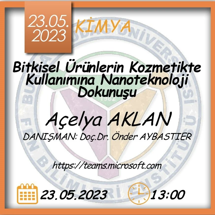 📍23 Mayıs Tarihindeki Seminer Sunumları 🥳

Seminerlere ulaşmak için linki tıklayınız👇 uludag.edu.tr/fenbilimleri/h…
@uludaguniversitesi
@uludag_kurumsal

#bursauludağüniversitesi #bursauludağüniversitesifenbilimleri #yükseklisansseminerleri #doktoraseminerleri #seminer