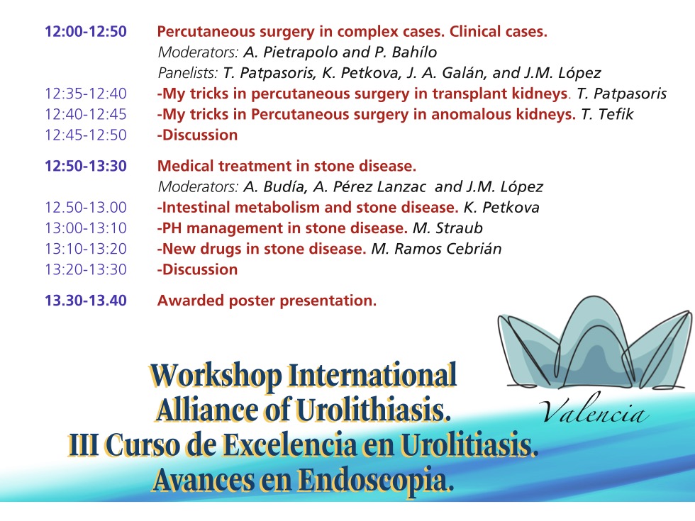 Alberto Pérez-Lanzac (@albperezlanzac) on Twitter photo Workshop International Alliance of Urolithiasis. 3erCurso de Excelencia en Urolitiasis.Avances en Endoscopia. 16-17 junio.<a href="/HospitalLaFe/">HospitalLaFe</a> <a href="/albertobudiaalb/">alberto budia alba</a> <a href="/drkemalsarica/">Kemal Sarıca</a> <a href="/viamedsalud/">Viamed Salud</a> <a href="/InfoAeu/">AEU</a> <a href="/EndoLapRobAEU/">Lit/Endo/Lap/Rob AEU</a> <a href="/ResidentesAEU/">RAEU - Spanish Urology Residents Working Group</a> <a href="/ColoplastCC/">Coloplast Incontinencia España</a> <a href="/Devicare/">Devicare</a> @CardiolinkG
shorturl.at/auKSX Workshop International Alliance of Urolithiasis. 3erCurso de Excelencia en Urolitiasis.Avances en Endoscopia. 16-17 junio.<a href="/HospitalLaFe/">HospitalLaFe</a> <a href="/albertobudiaalb/">alberto budia alba</a> <a href="/drkemalsarica/">Kemal Sarıca</a> <a href="/viamedsalud/">Viamed Salud</a> <a href="/InfoAeu/">AEU</a> <a href="/EndoLapRobAEU/">Lit/Endo/Lap/Rob AEU</a> <a href="/ResidentesAEU/">RAEU - Spanish Urology Residents Working Group</a> <a href="/ColoplastCC/">Coloplast Incontinencia España</a> <a href="/Devicare/">Devicare</a> @CardiolinkG
shorturl.at/auKSX