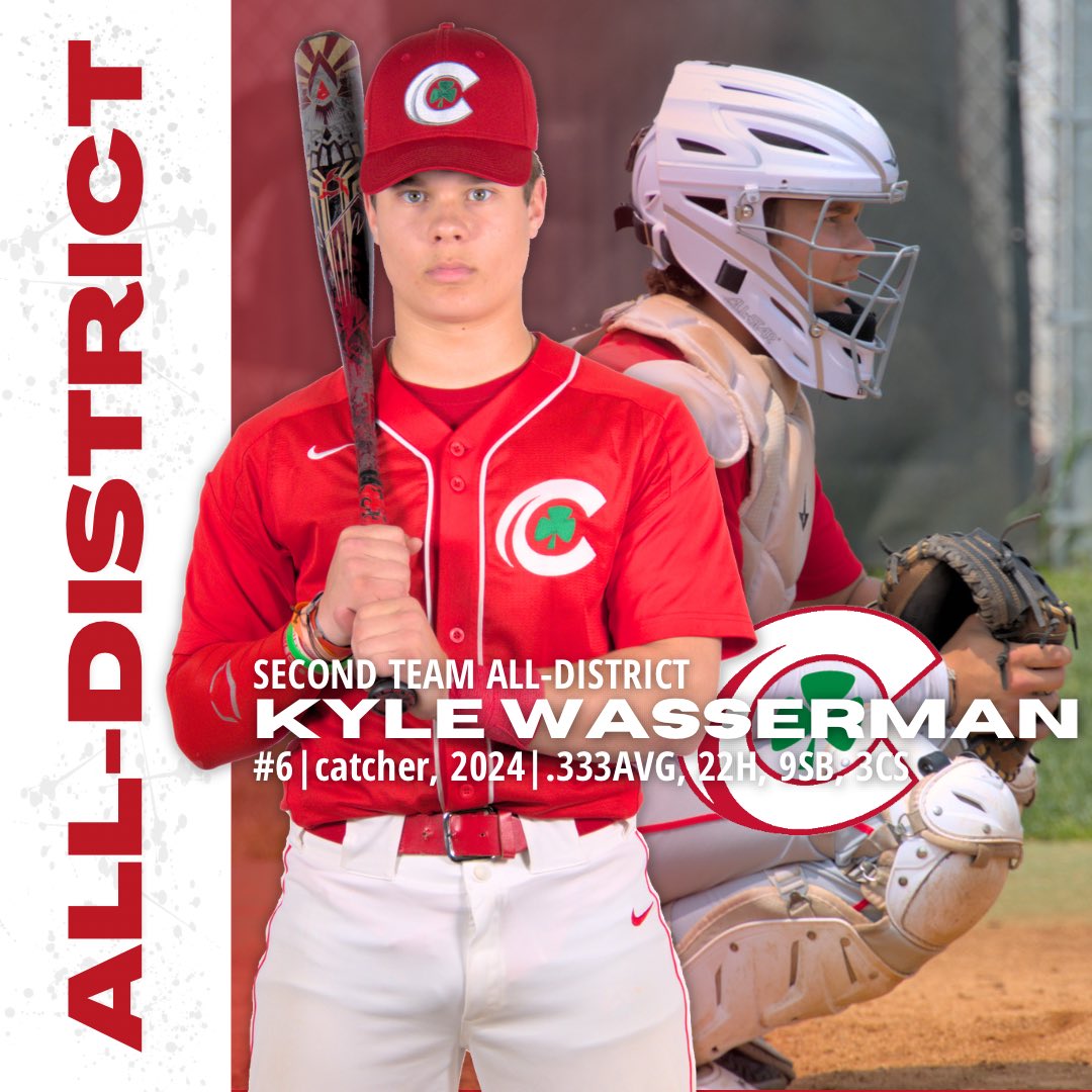 Congratulations to <a href="/kylewasserman24/">Kyle</a> on being named Second Team All-District!