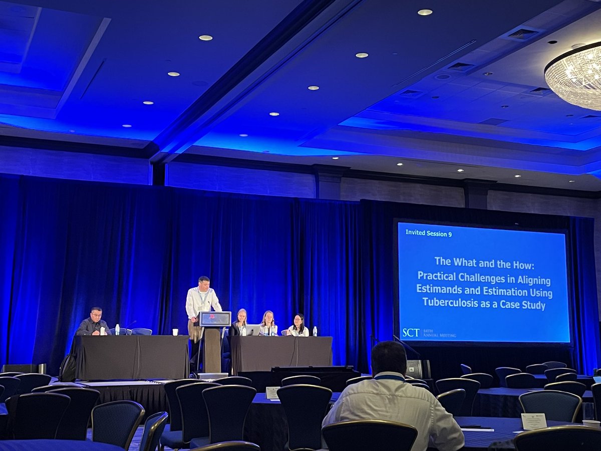 📝As an Infectious Disease (ID) 🧪🧫 statistician @MSKBiostats @MSKCancerCenter, I am certainly interested in learning about the session entitled “Practical Challenges in Aligning Estimands and Estimation Using Tuberculosis as a Case Study” #SCT2023 @SCTorg