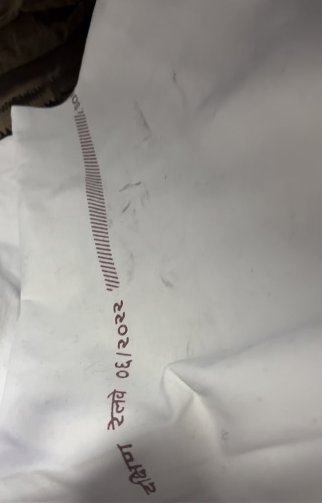 mehtasarang's tweet photo. @RailMinIndia 
 @RPFCR I am Sarang Mehta train no 16381 PNR no 8847880138 I am travelling from Pune to Kalaburagi with my patient wife &amp; Daughter , we have been given used soiled bed sheets and pillow covers , I asked  him to change 10 times , my mob 9900258035 https://t.co/KyfLPa1s1X