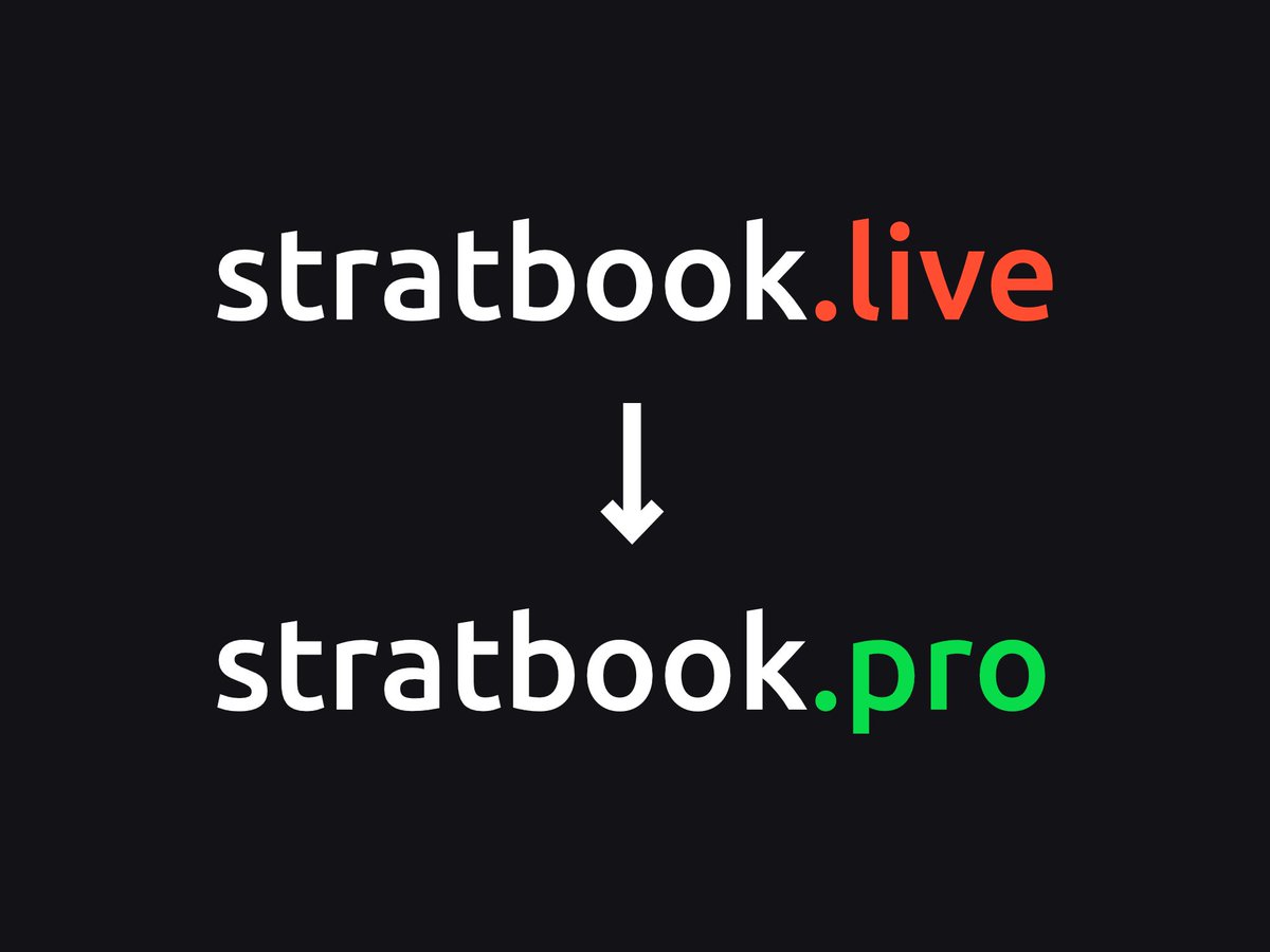 Stratbook has moved to stratbook.pro ✨

Your old links should still work for the next few months, but will be redirected to the new domain.