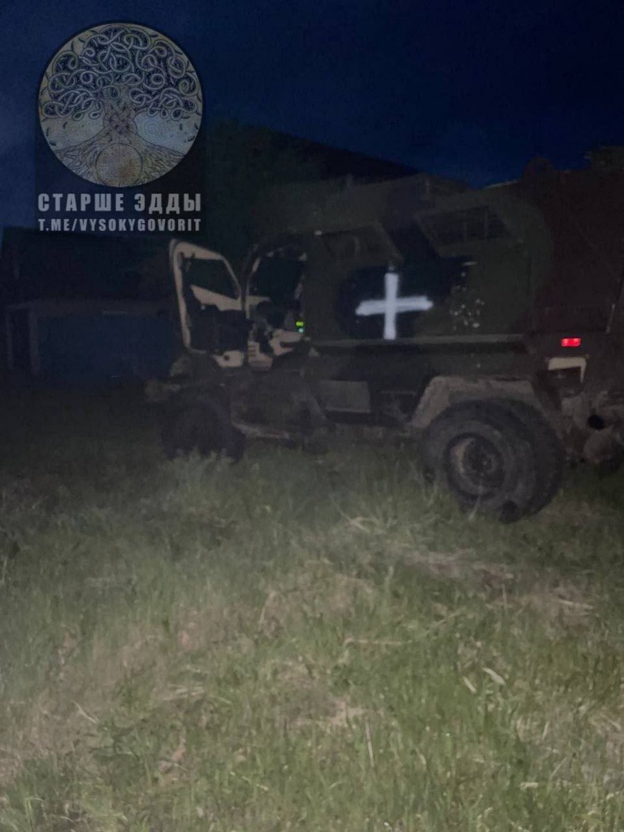 #Russia: A M1224 MaxxPro MRAP was captured by the Russian army during today's raid of the pro-Ukrainian Russian units over the border into #Belgorod Oblast.