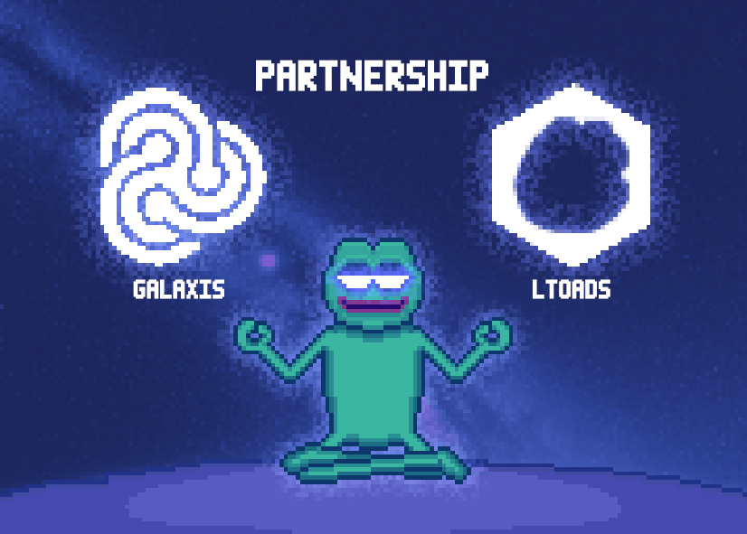 We're excited to announce <a href="/Galaxisxyz/">Galaxis</a> as a fundamental partner to the creation of <a href="/ltoadnft/">No longer the Link TOADs</a> .

We look forward to a continuing partnership with them as we build our community. 🐸

Read more here:
linktoadsnft.substack.com/p/link-toads-x…