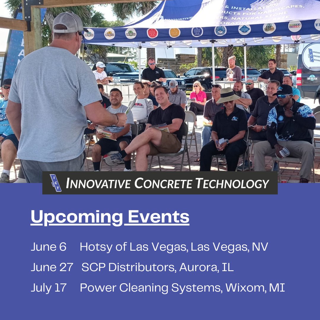 We've added more product demonstrations to our calendar! Learn more at innovativeconcrete.com/training-semin…