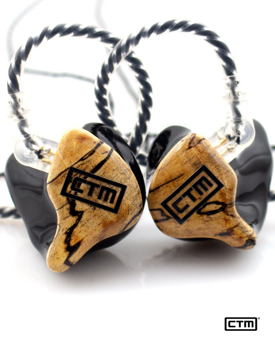 WOOD you look at the finish of these custom IEM's? 🪵 #inearmonitors #proaudio