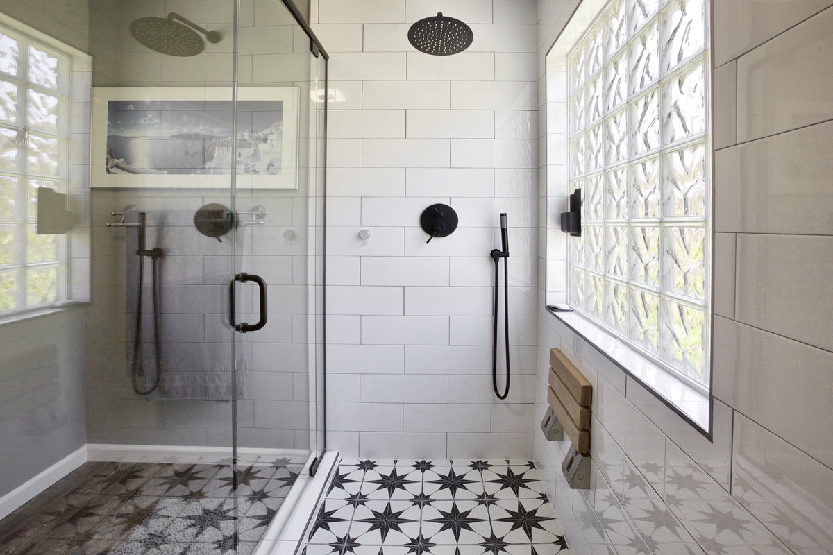 Check out one of our past bathroom remodels we completed! 👏🏼✨ Talk about a DREAM shower… that tile though!

DM us to get started on your very own project! 

#summerinteriors #summerinteriordesign #summerideas #stlouisinteriordesign #bathroomremodel #newbathroom #bathroomdesign