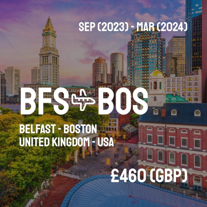 BFSCheapFly's tweet image. ✈️ Belfast (BFS) to Boston (BOS) for only £460 (GBP) roundtrip 💸
490 live dates on Adventure Machine. - get the app on iOS or Android #belfast #belfastcity #belfastireland #belfastfood #belfastblogger #belfastsink #belfastmaine