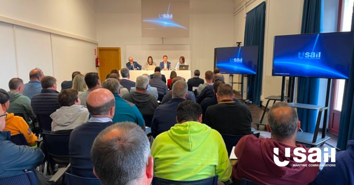 usail's tweet photo. Muy contentos de participar en la mesa redonda sobre nuevas tecnologías durante las Iª Jornadas Técnicas de Innovación en la Pesca celebradas el pasado sábado en Gijón y organizadas por @OPPAsturias.

#satcom #experts https://t.co/QsMdR0JVHz