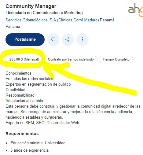 LuisPoloRoa's tweet photo. Nombe nooooo...!!!!
Ya en este país no hay trabajos dignos?, digo dignos porque con ese salario, para lo que piden, destruye cualquier dignidad.!!! https://t.co/RTZ2q8IO8k