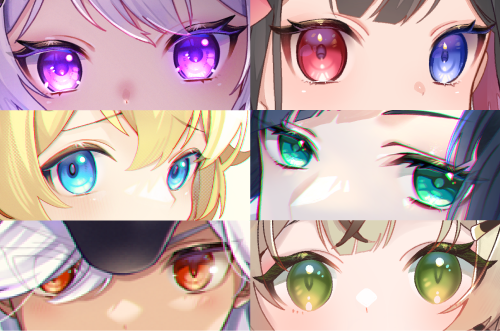 「#このタグを見た人は自分の絵柄の目部分を見せる」|檎太郎🍎アクキー通販中のイラスト