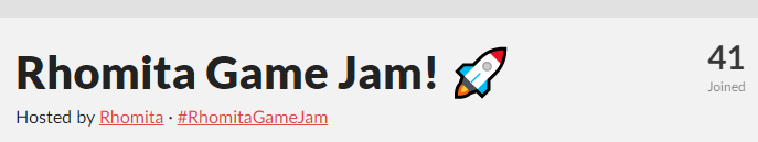 RhomitaDev's tweet photo. Wooo ya somos 41 en la #RhomitaGameJam ! 🚀
Prometo que agregaré más información proximamente 🙌 https://t.co/59WcctfqfS