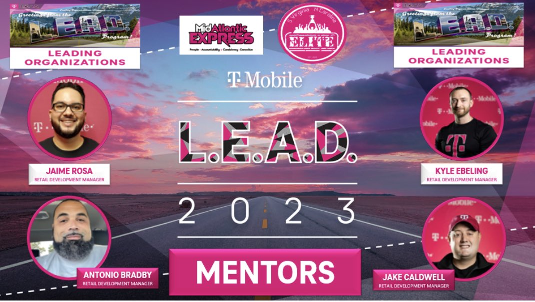 felicityjames55's tweet photo. “Personal development is the belief that you are worth the effort, time and energy needed to develop yourself.” These guys are ready to take on the 2023 L.E.A.D. Program! #LEAD2023 #TMobile #TeamElite #BeRelentless #MidAtlanticExpress #PACE https://t.co/bf59HvKZYg