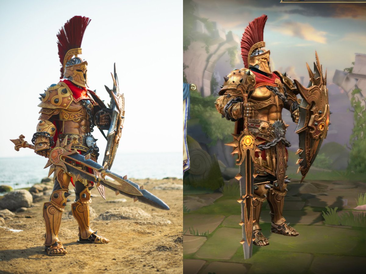 BundelaSameer's tweet image. The Cosplayer ➡️ The Character 

Ares 

#smite