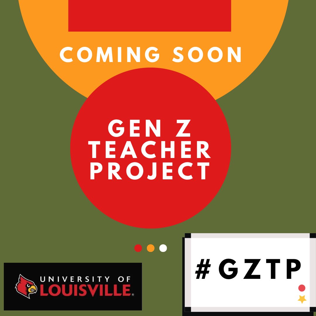 Welcome to the Generation Z Teacher Project page! Stay tuned for updates on our website and survey that will be active soon. In the meantime, follow our other social media handles which are located in our link in bio! 
#TeachingTheFuture #TeamCEHD #WeAreUofL #UofL #GoCards
