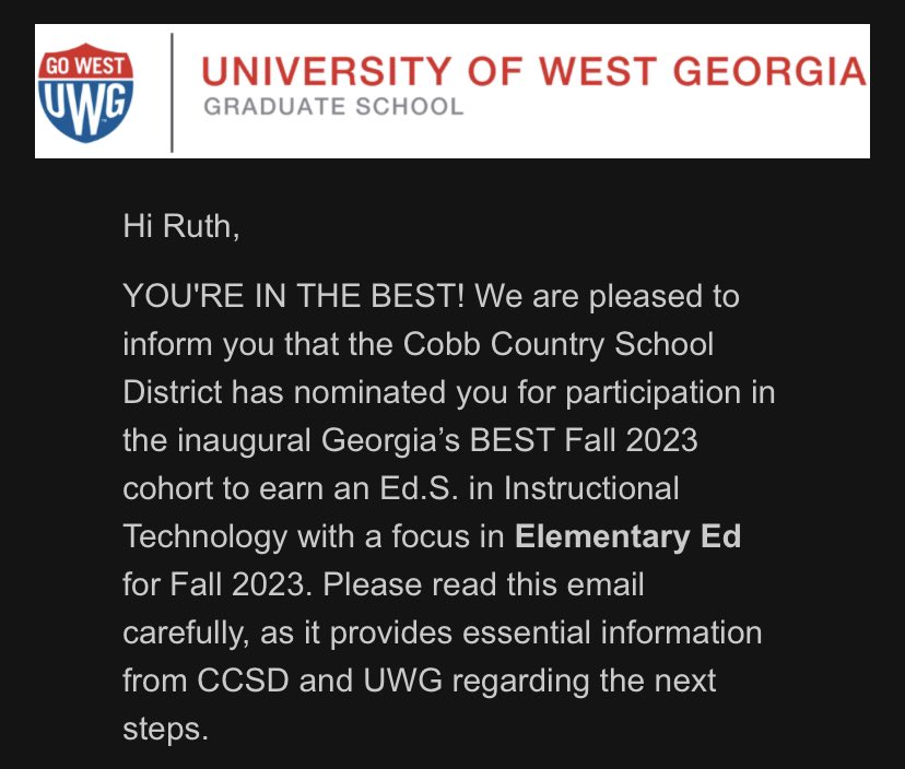 I’m thankful to work in a county that continues to invests in its educators! #Fall2023 #GoingWest #GeorgiasBEST