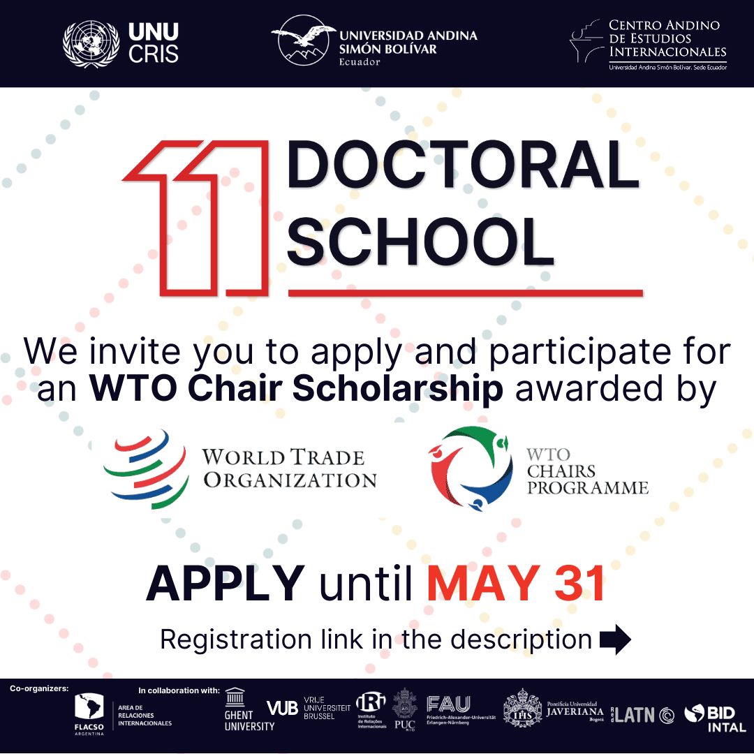 #11DoctoralSchool

🔴‼️ The call to participate in the eleventh edition of the Doctoral School was extended. Don't miss your chance to be part of this experience.
Send your application until May 31 to the following link ➡ forms.gle/CDpVWyJLuc9N8B…
Do not miss it!