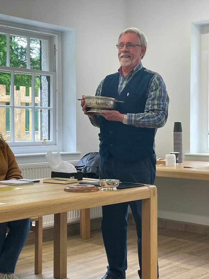 Killie_History's tweet photo. Congratulations to our Past President Stuart Wilson @docken56 on receiving this year's John Strawhorn Quaich. A worthy winner who joins some heavyweights of Ayrshire history while names are already on this magnificent trophy. https://t.co/v87dQQxl9O