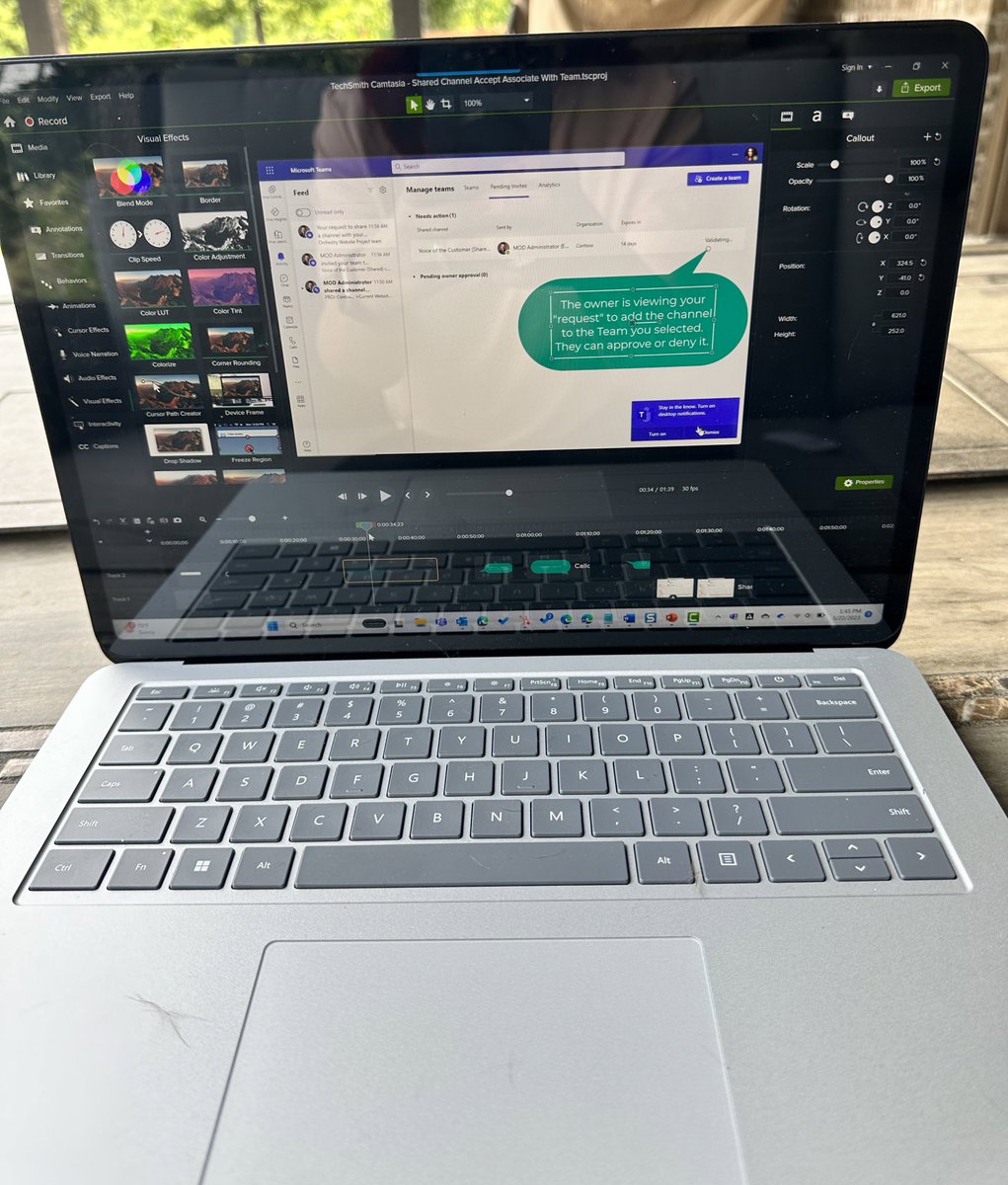 JoyOfSharePoint's tweet image. Doing cool stuff with @techsmithcamtasia and @techsmithsnagit while prepping for this week’s @OrchestrySoft webinar! 
Register to learn about Shared Channels in Microsoft Teams!
events.teams.microsoft.com/event/30e99ab7…

#microsoftteams #sharedchannels #webinar