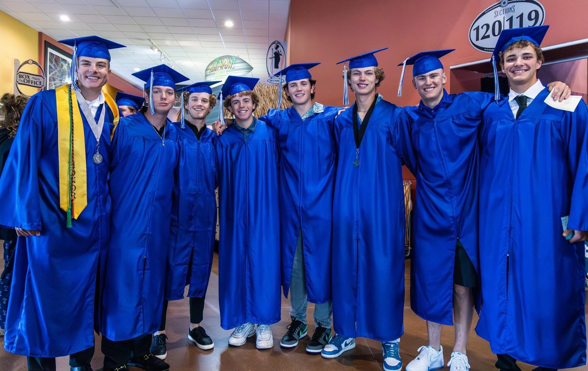 A very busy, but exciting Saturday for our seniors! Graduation at 9:00am and then two wins to win Region 1! Congratulations Seniors! And thank you to everyone for supporting them in their special graduation at the beginning so they could get over to the field! #GoEagles <a href="/CHSAA/">CHSAA</a>