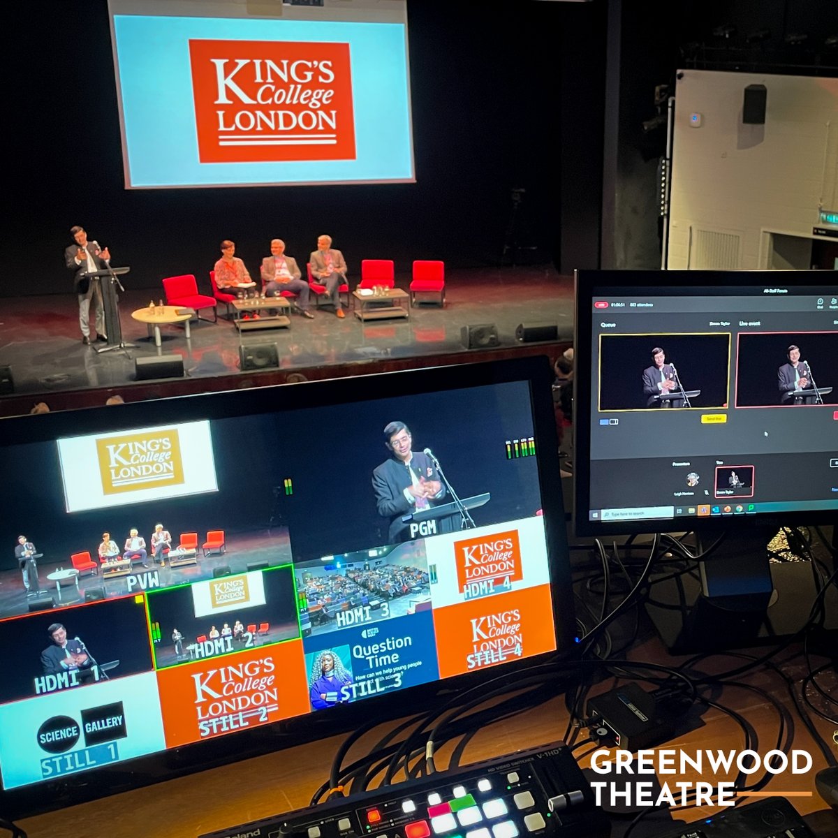 Behind the scenes of the All Staff Forum live stream held last Thursday.