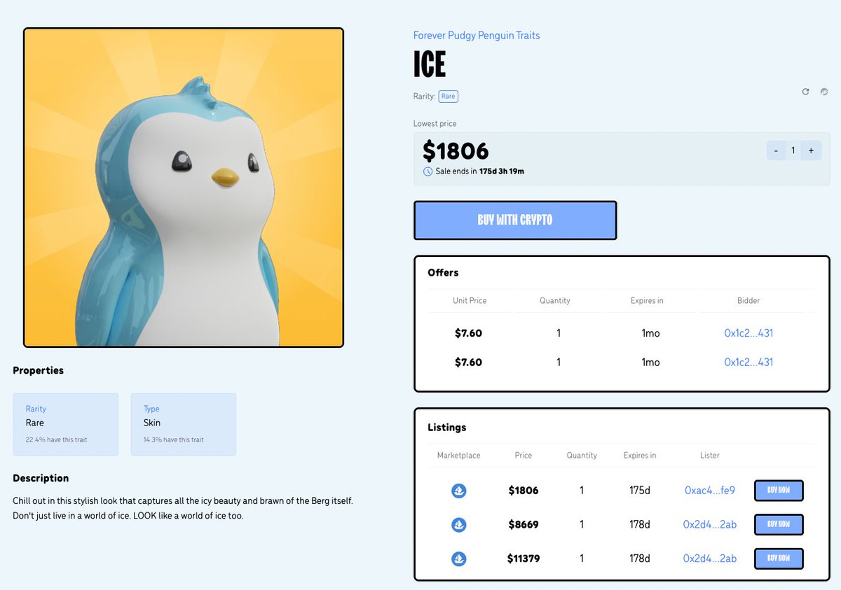 The <a href="/pudgypenguins/">Pudgy Penguins</a> team released their Pudgy World online experience which allows users to create and customize digital penguins via NFTs.

They use physical toys and loot boxes to onboard users to NFTs without users even knowing they own NFTs.

Here's how the system works 🧵: