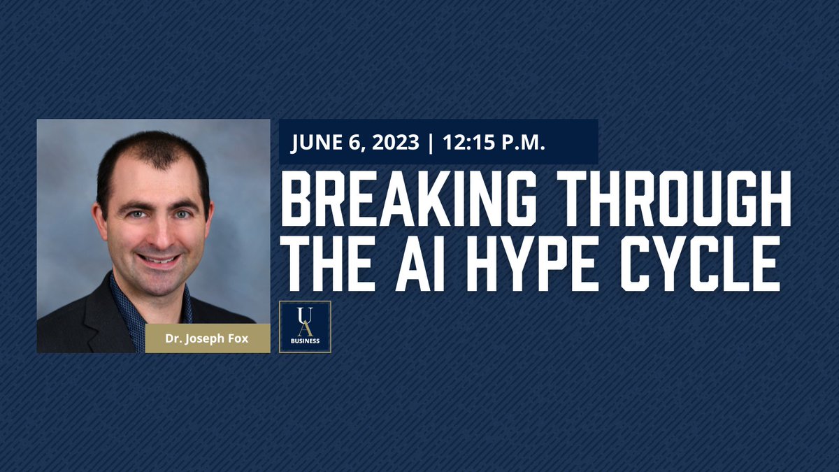 Join us for a webinar as Dr. Joseph Fox, #UAkronBusiness professor of practice, walks through the current AI landscape.

📅Tuesday, June 6, 12:15 to 12:45 p.m.

Register for this FREE virtual webinar and stay to learn more about our Graduate Programs 🔗 bit.ly/3OjLRgR