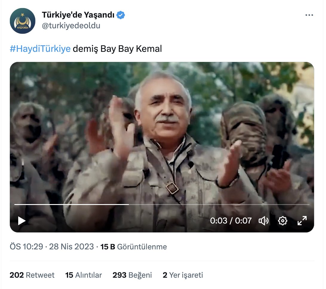 muradcobanoglu's tweet photo. Kılıçdaroğlu ile M. K. aynı videoda montajlayarak servis eden hesap MHP Sosyal Medya Sorumlusu | Türkgün Sosyal Medya Danışmanı Hüseyin Özkan, video yine Cumhur İttifakı propagandaları için açılan "Türkiye'de Yaşandı" adlı hesaptan servis edildi. Bu videoyu M.K da CHP de servis etmedi.