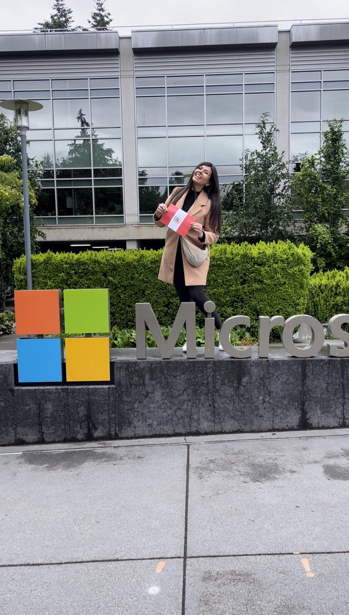 Repping Peru at the Microsoft Headquarters for #MicrosoftBuild 🥰