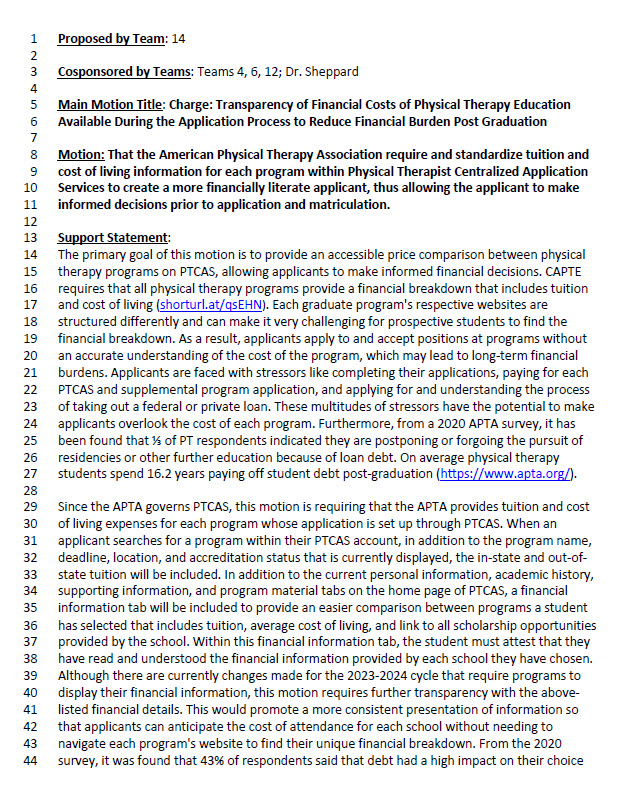 Duke_DPT's tweet image. The motion of @DukeHOD14 is on the floor w/ support by @DukeHOD4 @DptDuke6HOD @DukeHOD12 @DukeMedSchool @DukeOrtho #dptfaculty @tifff007 @DukeAlumni @ASGPhysio #dukedpt2011 @AStreet03292966 #dukedpt2014 #dudpthod